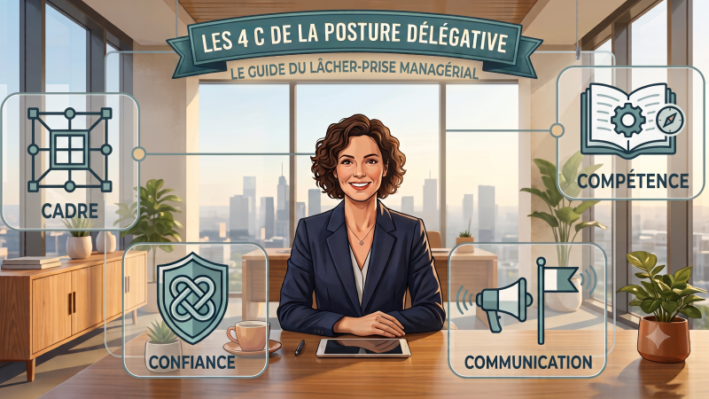 Les 4 C de la posture délégative : Le guide du lâcher-prise managérial